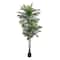 9ft. Potted Green UV Resistant Artificial Double Robellini Palm Tree